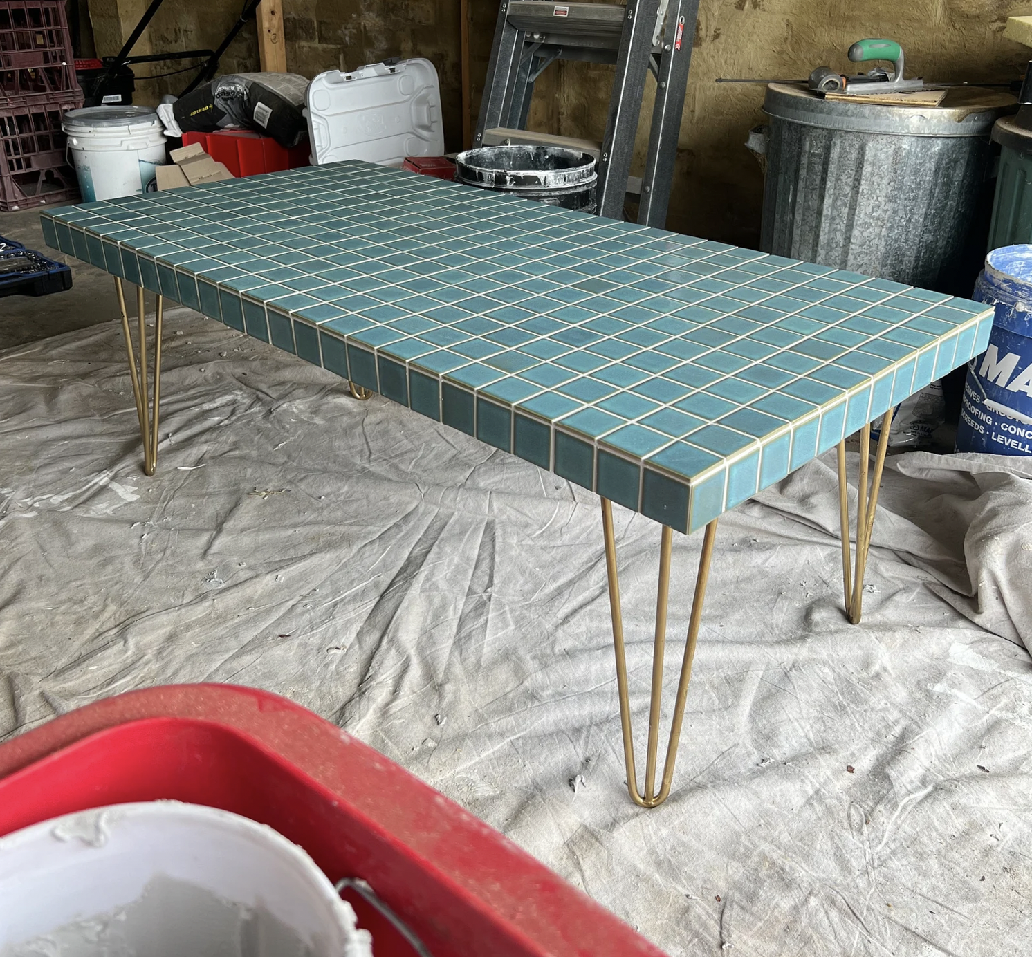Tiled coffee table